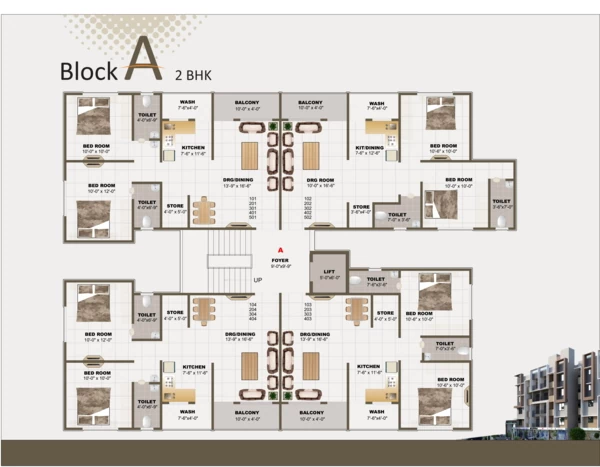 Block-A Floor Plan